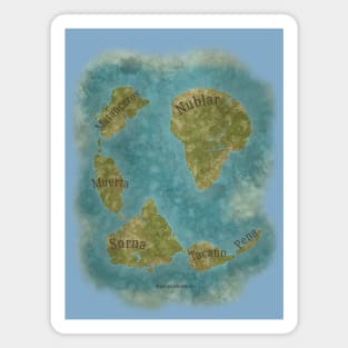 Jurassic Five Deaths Isla Nublar Island Map Magnet